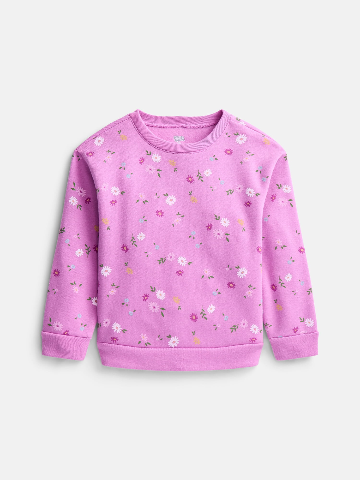 Wonder Nation Baby & Toddler Boys Graphic Fleece Crewneck Sweatshirt, Sizes 6M-5T | Walmart (US)