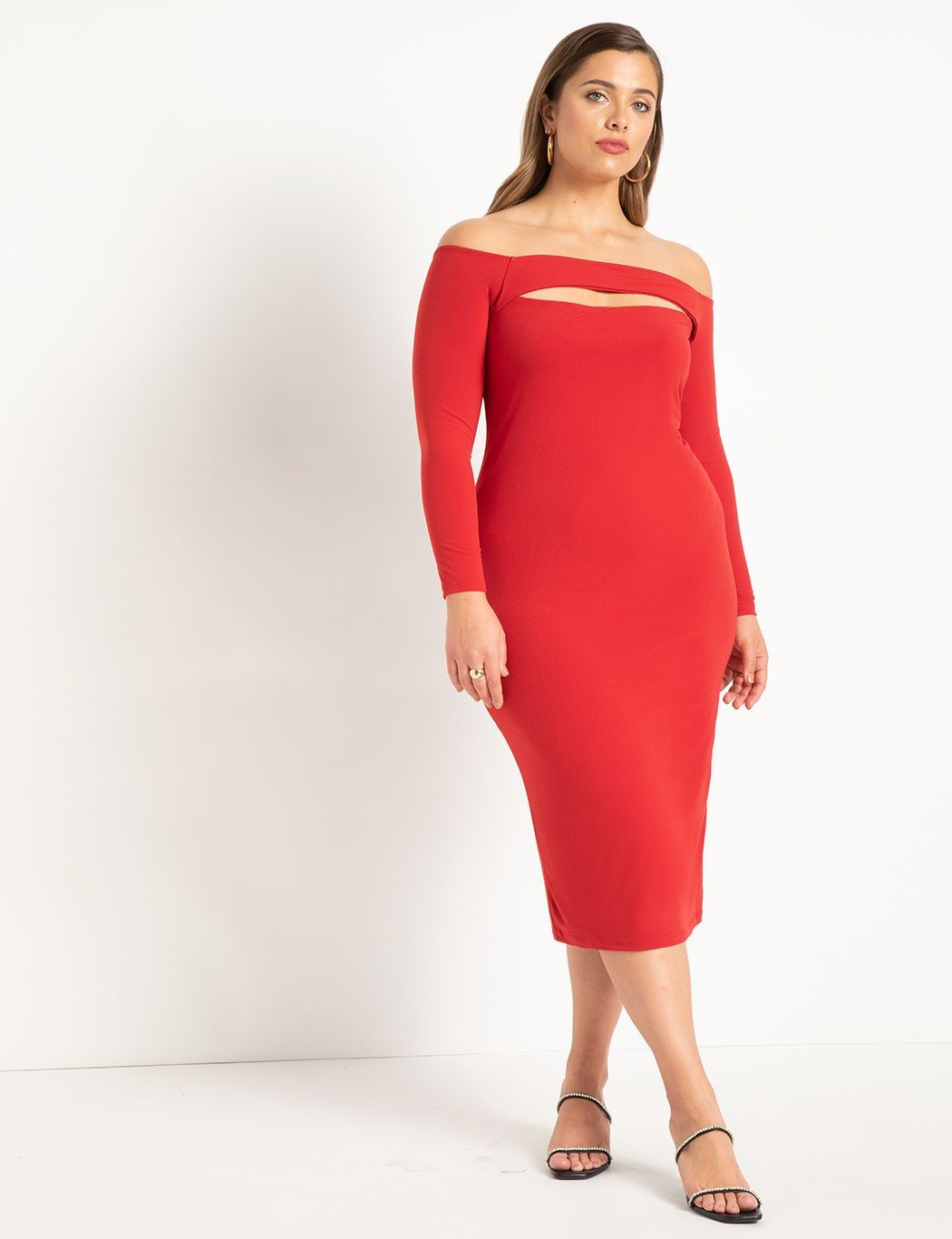 Off The Shoulder Jersey Dress | Eloquii