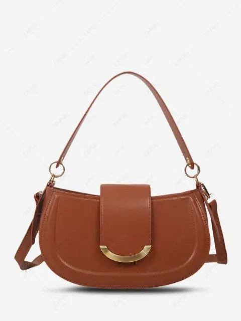 Bolso Cruzado Decorado Metal Color Solido | ZAFUL (Global)