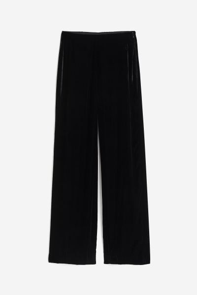 Pantalón ancho de terciopelo | H&M (FR, IT, ES, PT, BE)