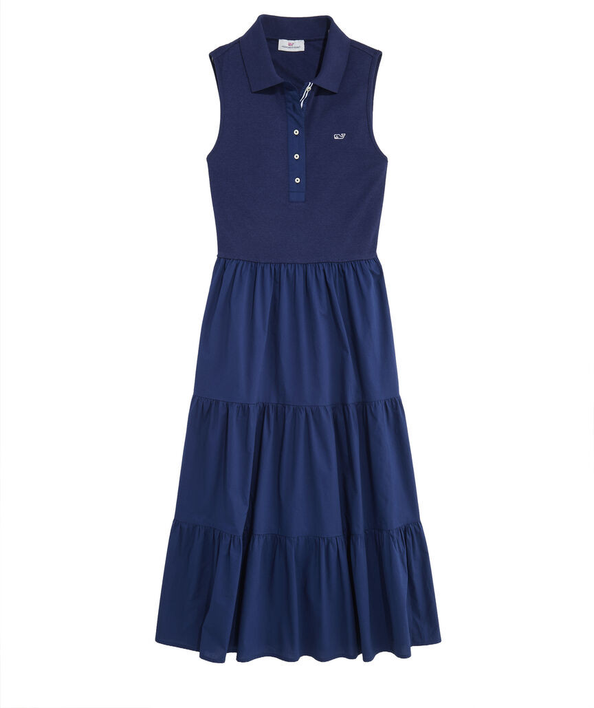 OUTLET Polo Mixed Media Midi Dress | vineyard vines