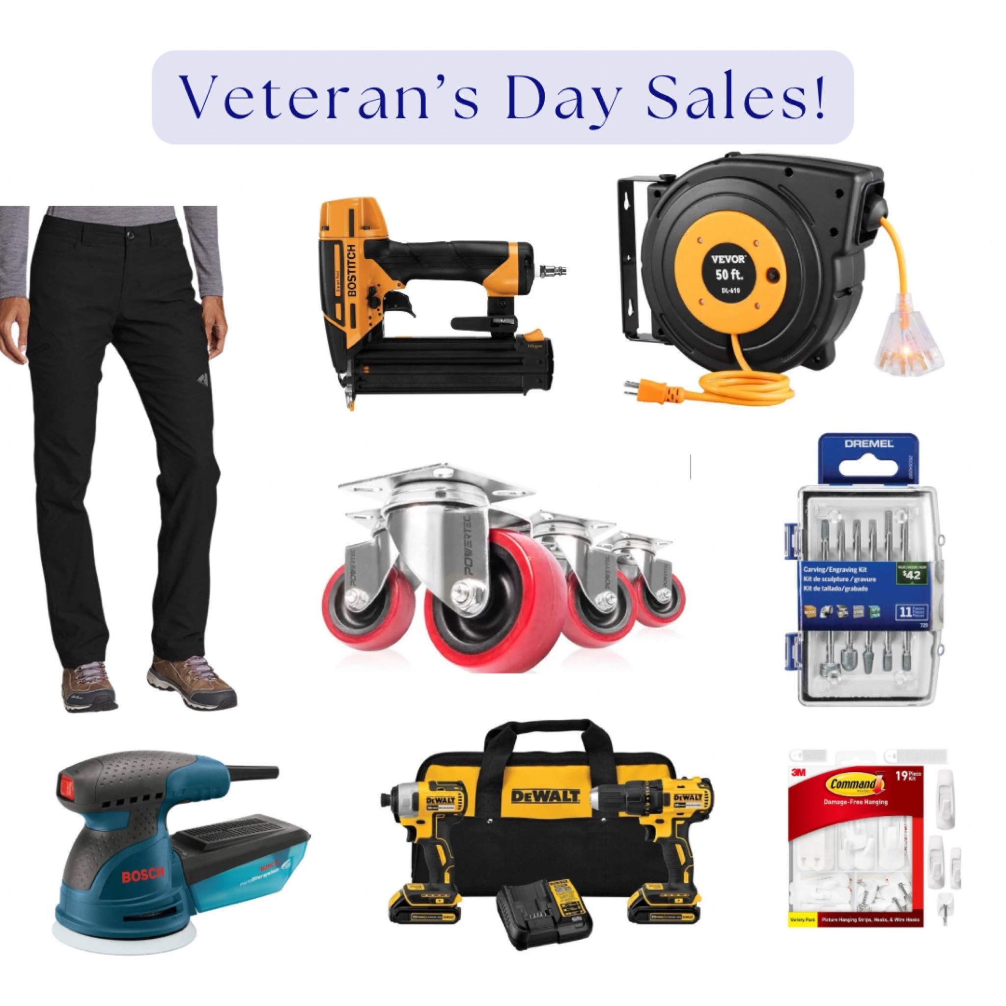 Get ready for DIY savings with these Veteran's Day deals! Stock up on must-have tools and essentials, from power drills and nailers to caster wheels and Command hooks. Perfect for tackling all your projects around the house!

#LTKGiftGuide #LTKHome #LTKSaleAlert