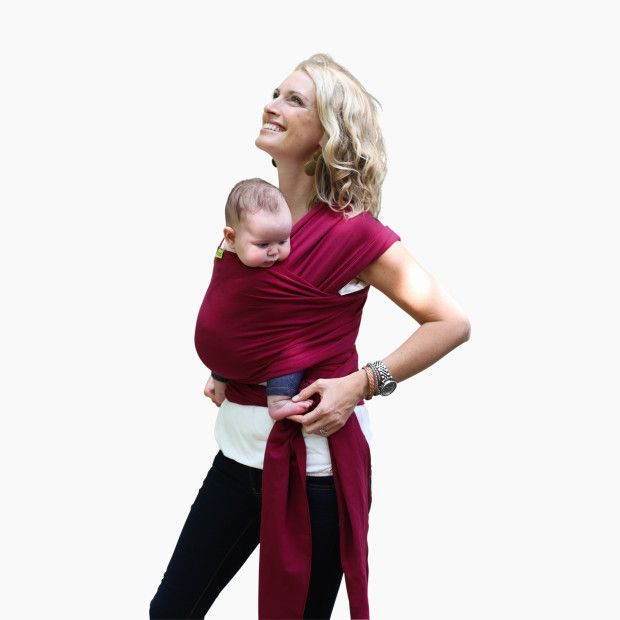 Boba Baby Wrap Carrier in Sangria Size 0-18 months | cotton/spandex | Babylist