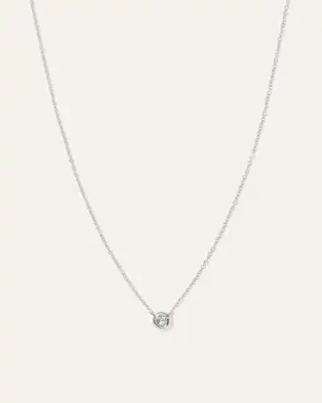 14K Gold Diamond Bezel Necklace | Quince | Quince