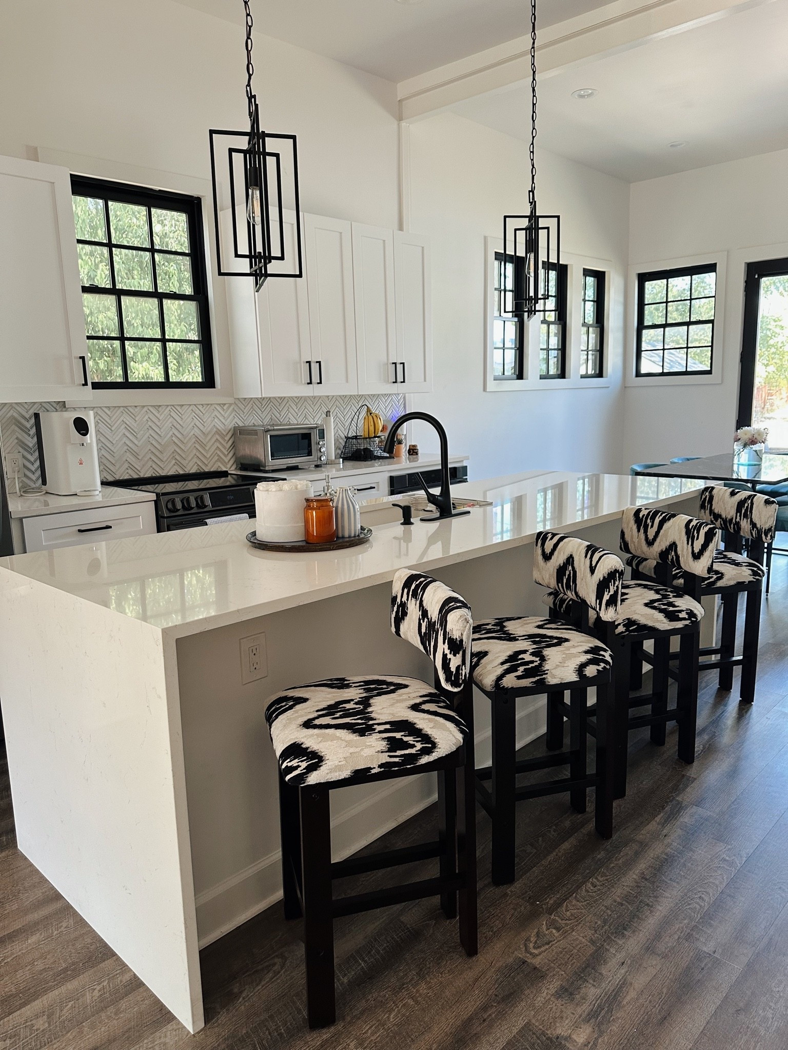 DIY Reupholstered barstools for a custom home 

Low barstools, custom furniture, kitchen furniture, kitchen stools, black and white barstools, barstools set, maximalist home decor

#LTKHome #LTKdayinmylife