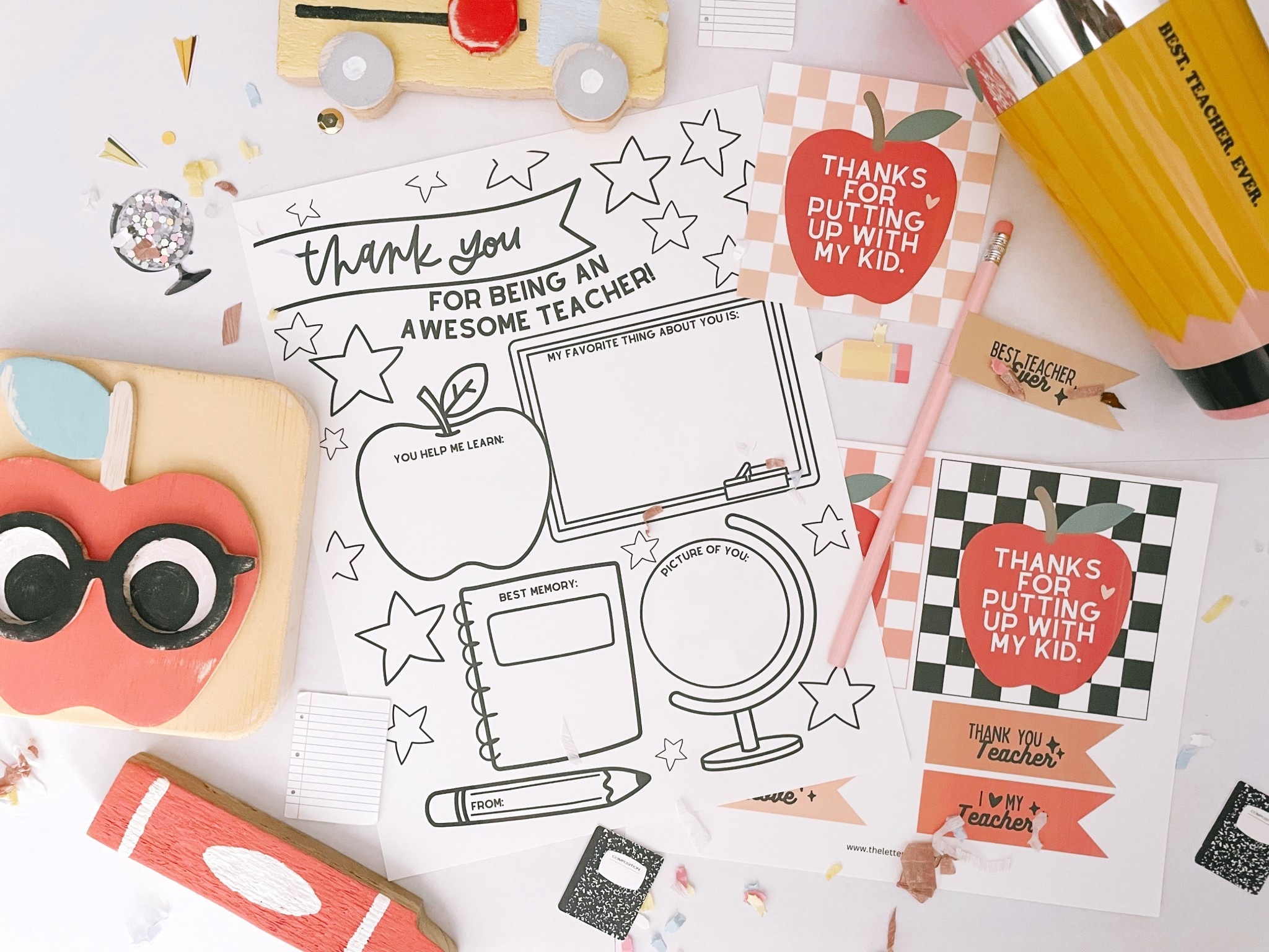 Free teacher appreciation printable from The Letter Vee! 

#LTKFamily #LTKKids #LTKSeasonal