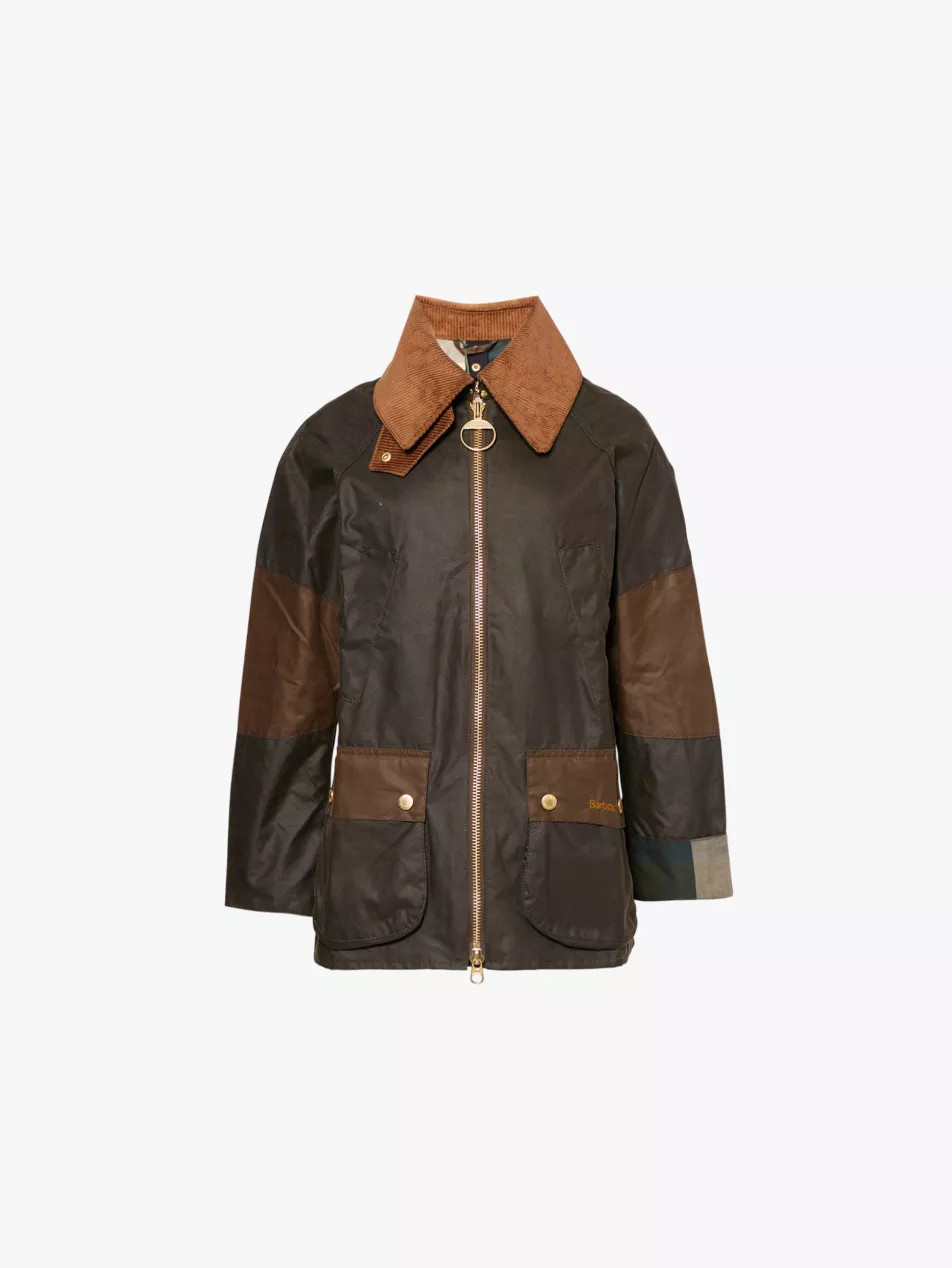 Allerston colour-block waxed cotton jacket | Selfridges