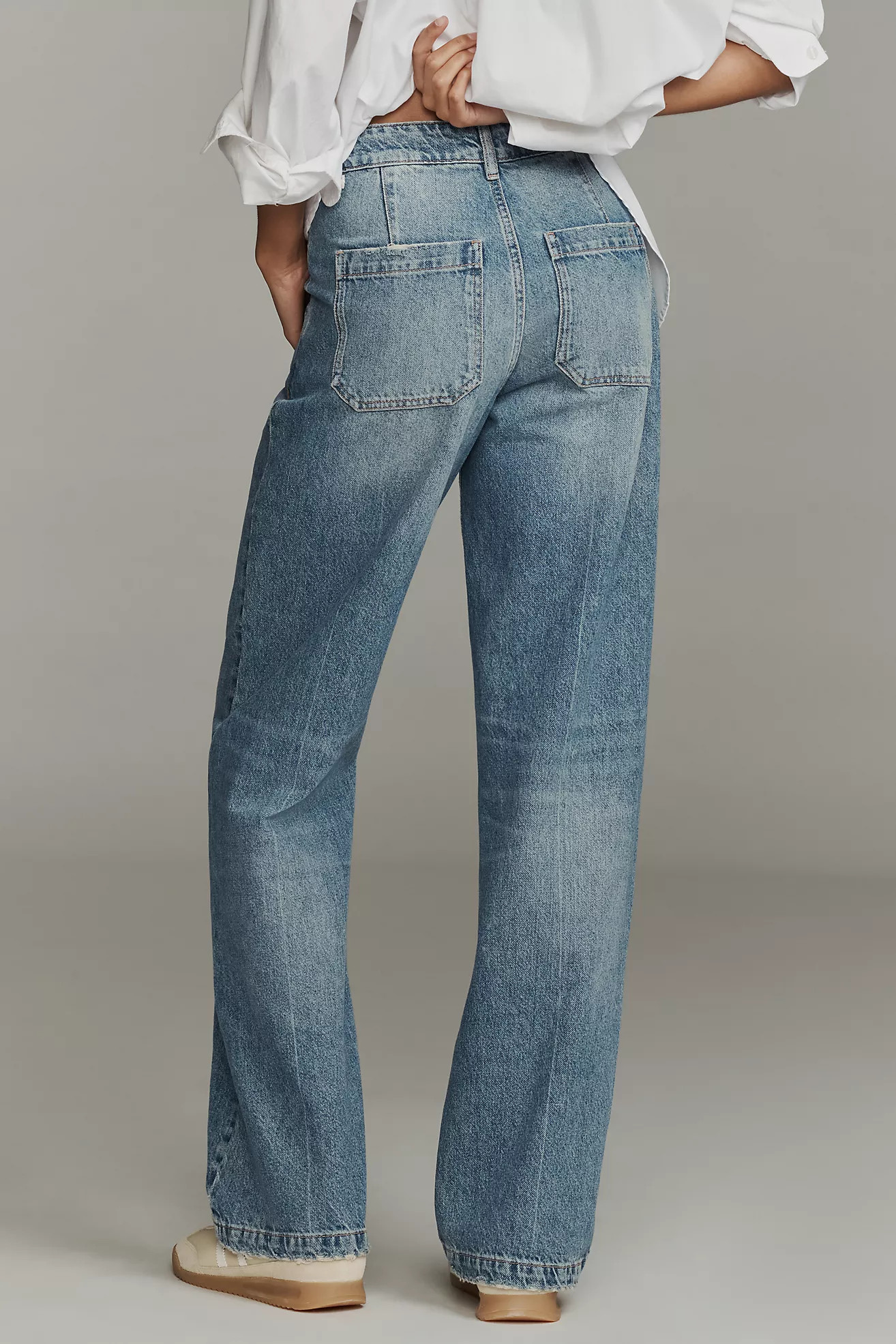 Pilcro High-Rise Straight-Leg Jeans | Anthropologie (US)