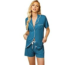 Ekouaer Women Classic Soft Short Pajamas Set | Amazon (US)