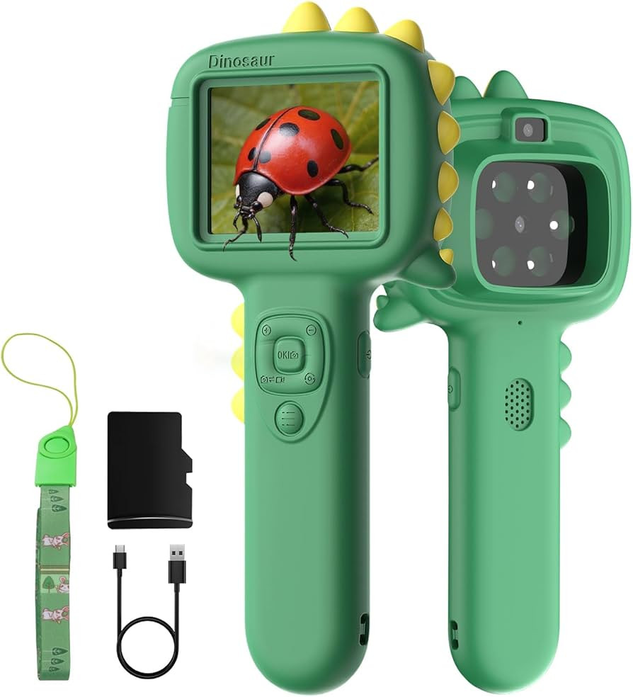 Microscope Camera for Kids Gifts Toys- Handheld Pocket Microscopes with 2.4" Screen and Autofocus... | Amazon (US)