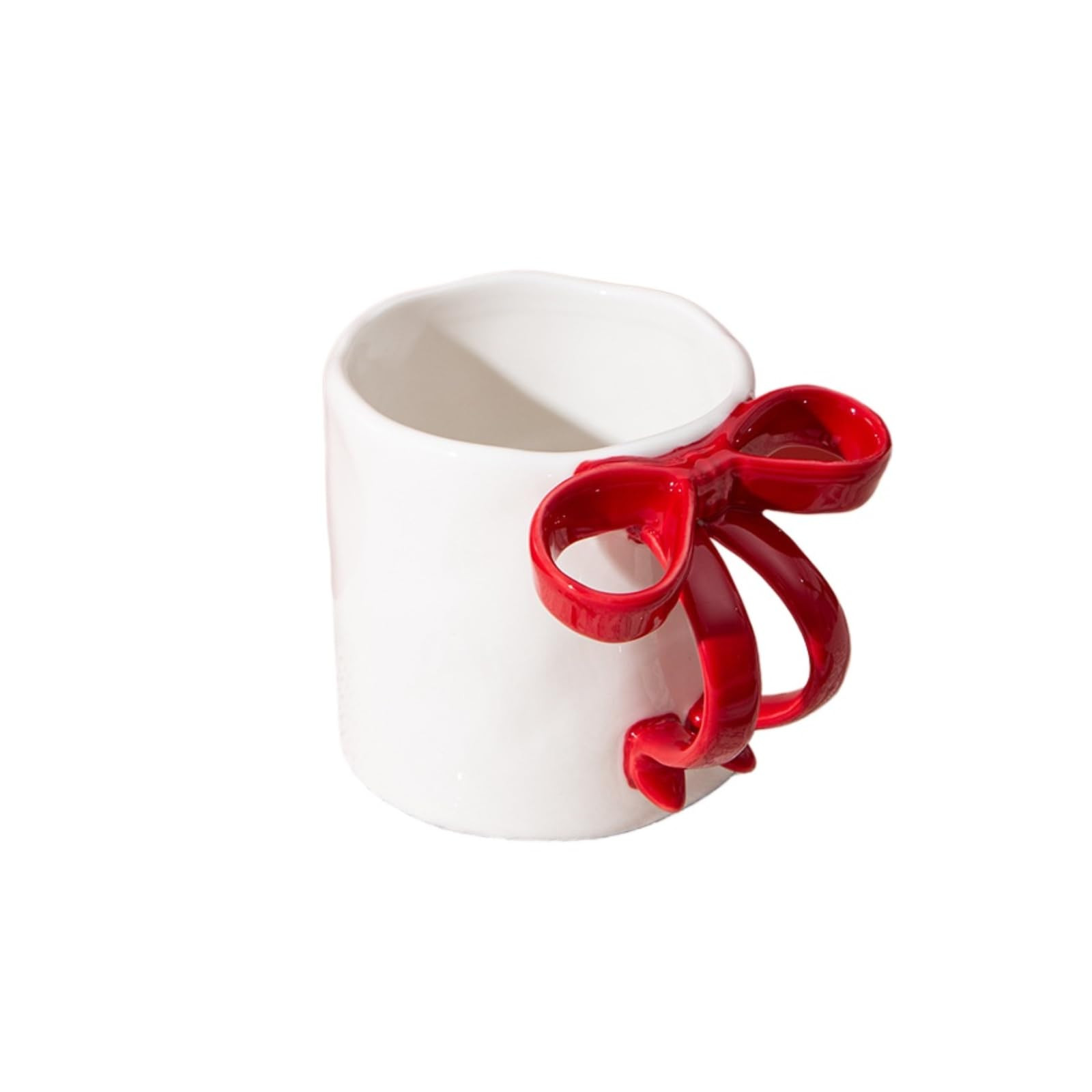 Cute Bow Ceramic Cups high Value Coffee Cups Girl Heart Mugs Light Luxury Office Home Milk Breakf... | Amazon (UK)