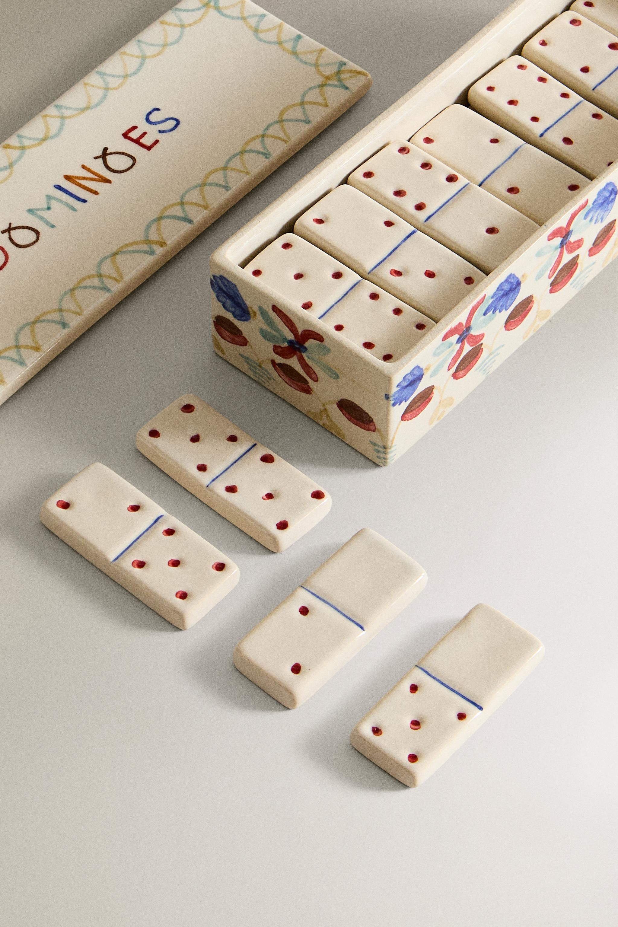 PAINTED CERAMIC DOMINO SET | Zara US