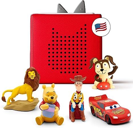 Toniebox Audio Player Starter Set with Woody, Lightning McQueen, Simba, Winnie-The-Pooh, and Play... | Amazon (US)