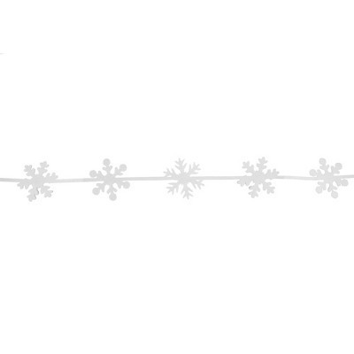 Northlight 4' White Felt Winter Snowflake Garland | Target