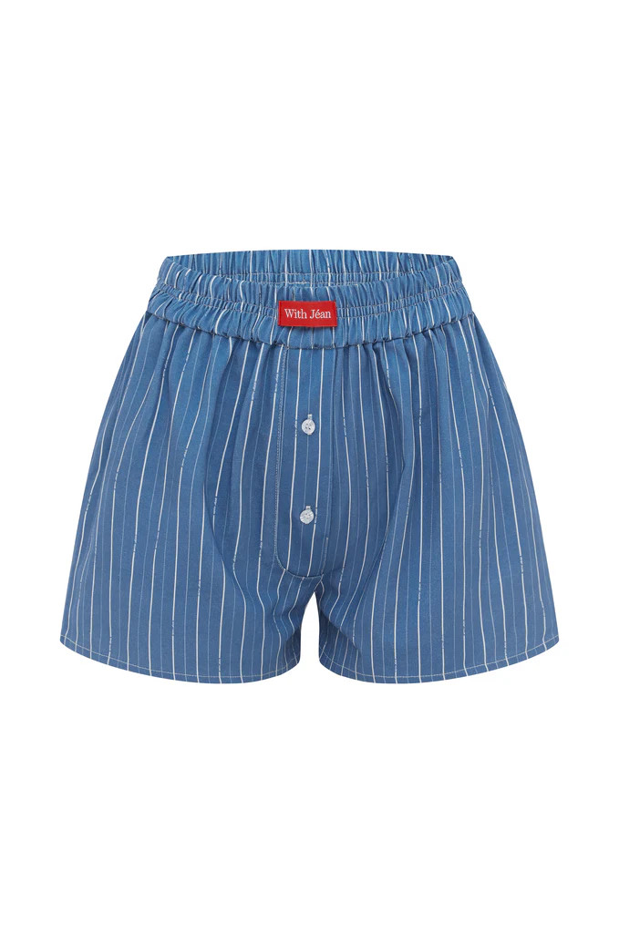 Lucky Boxer Briefs | Blue Pinstripe | With Jean (US)