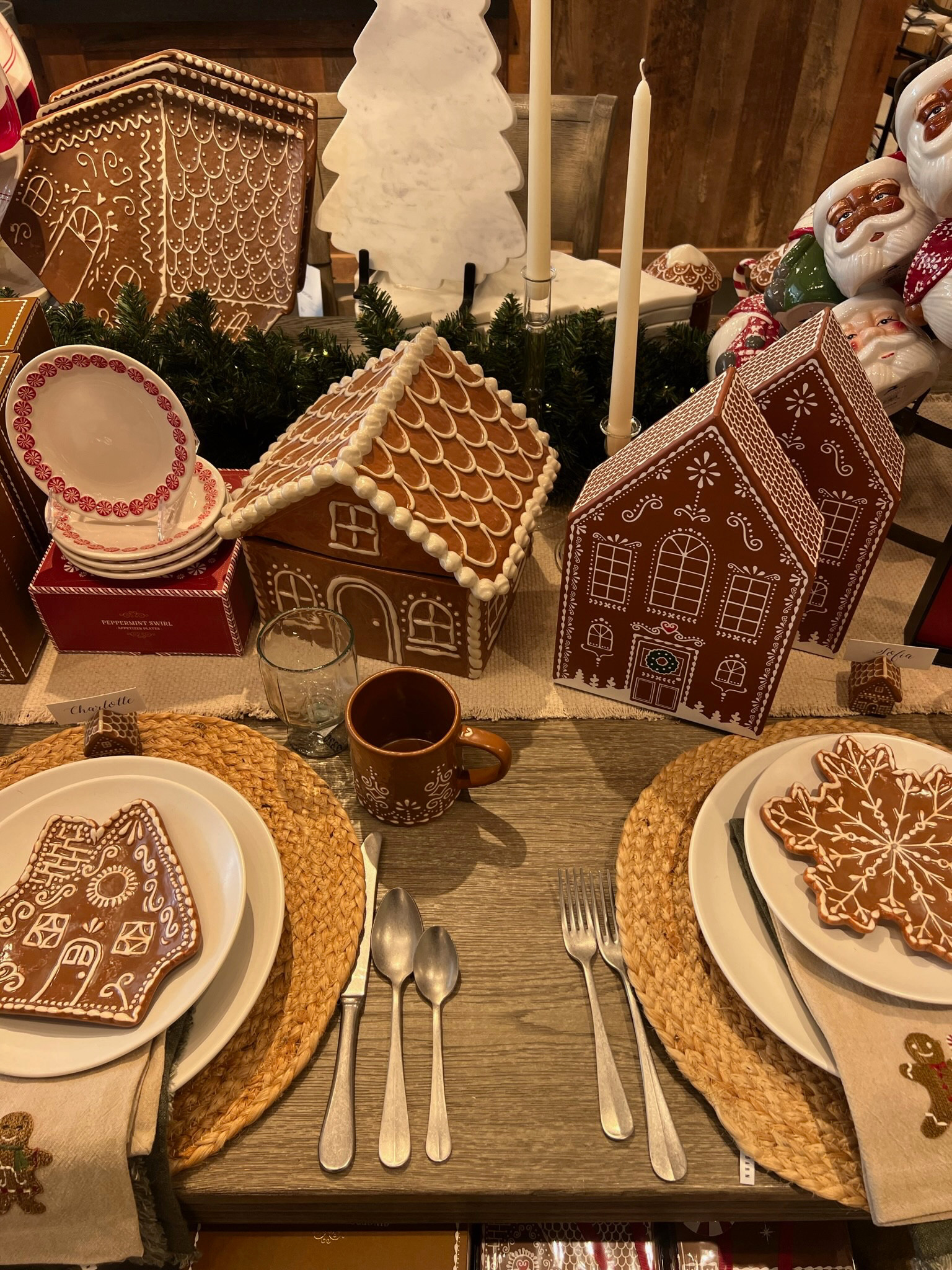 obsessed with the gingerbread village houses and gingerbread holiday tablescape collection from pottery barn  

 #LTKHoliday #LTKfoodie #LTKSeasonal