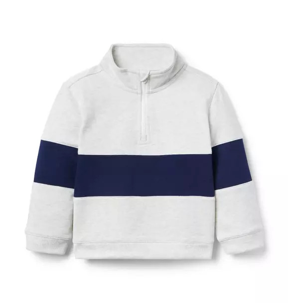 Stripe Half-Zip Sweatshirt | Janie and Jack