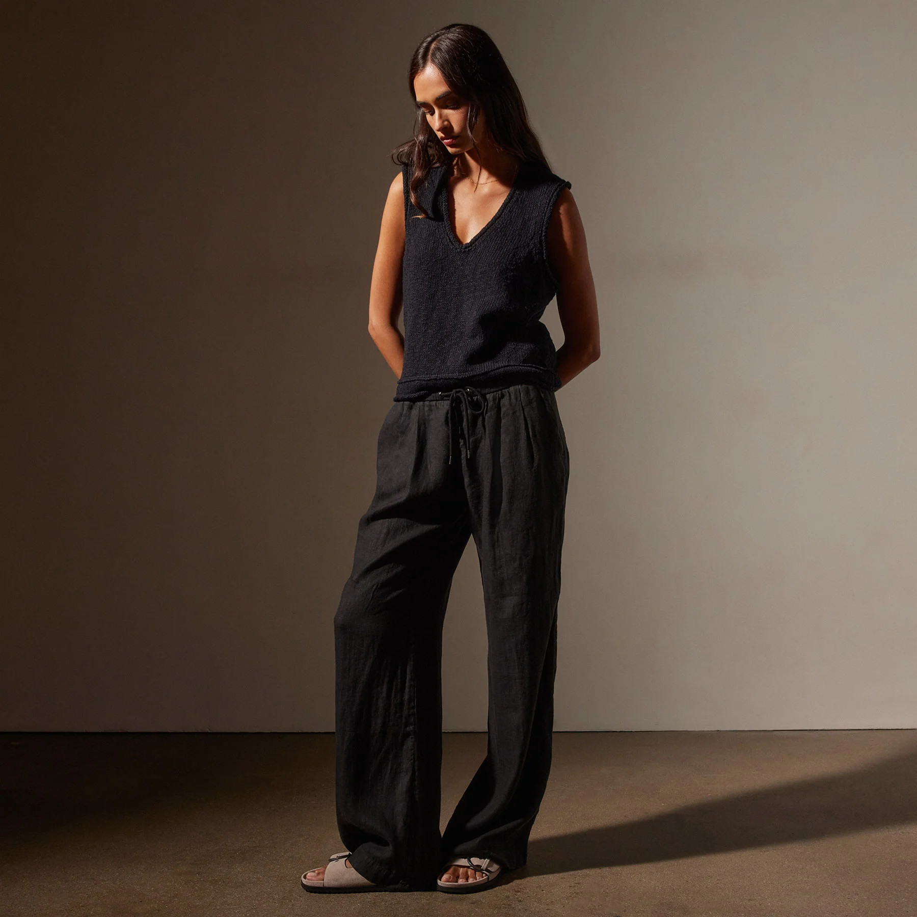 Wide Leg Relaxed Linen Pant | James Perse (US)