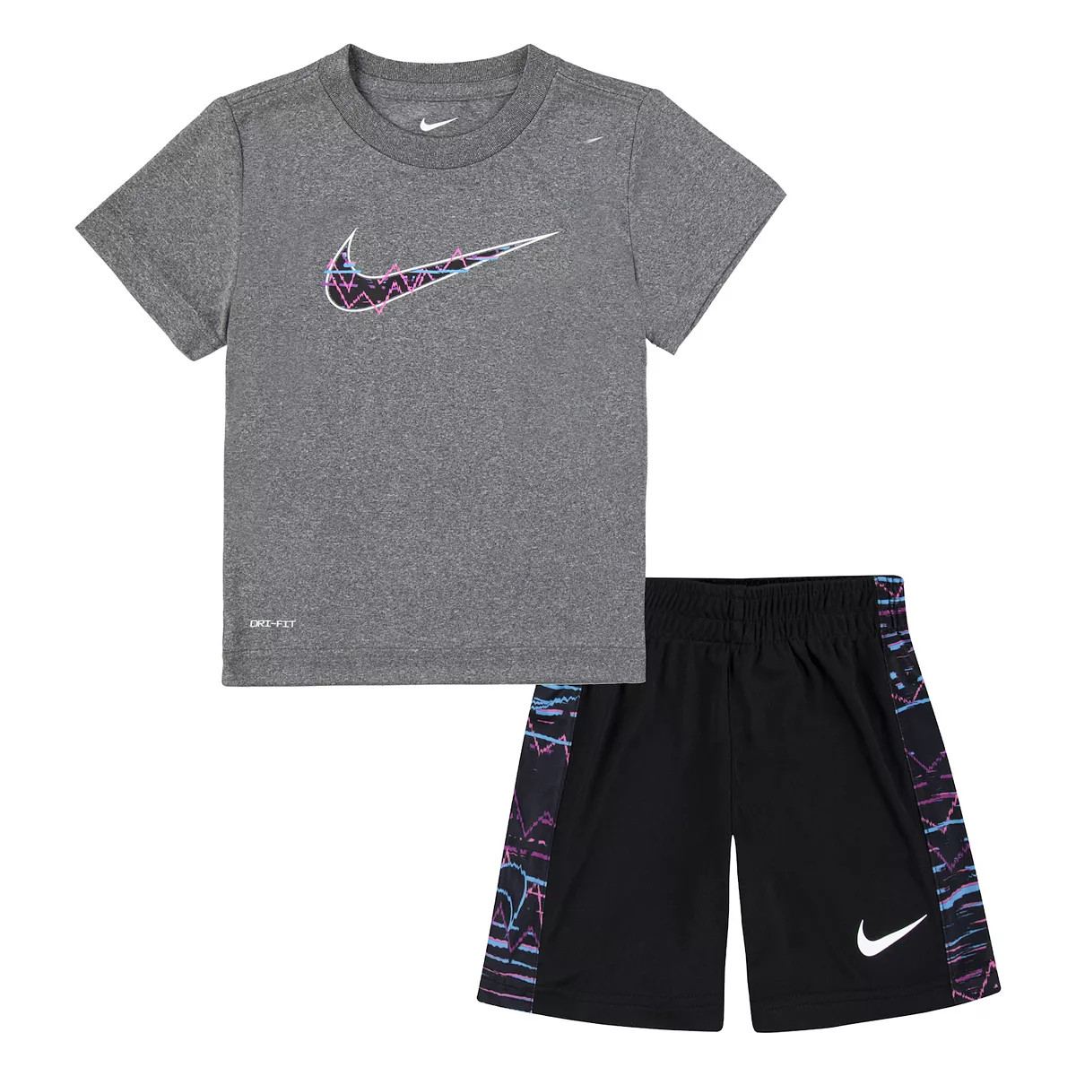 Toddler Boy Nike "Let's Be Real" Tee & Dri-FIT Shorts Set | Kohl's