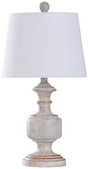 Malta Painted Cream and Copper Accent Table Lamp (93T48) | LampsPlus.com