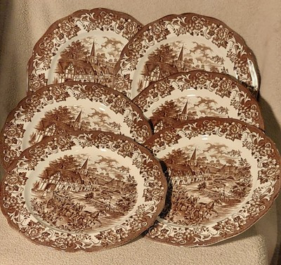 6~Royal Staffordshire Ironstone J&G Meakin Stratford Stage 10.5" Dinner Plates | eBay US