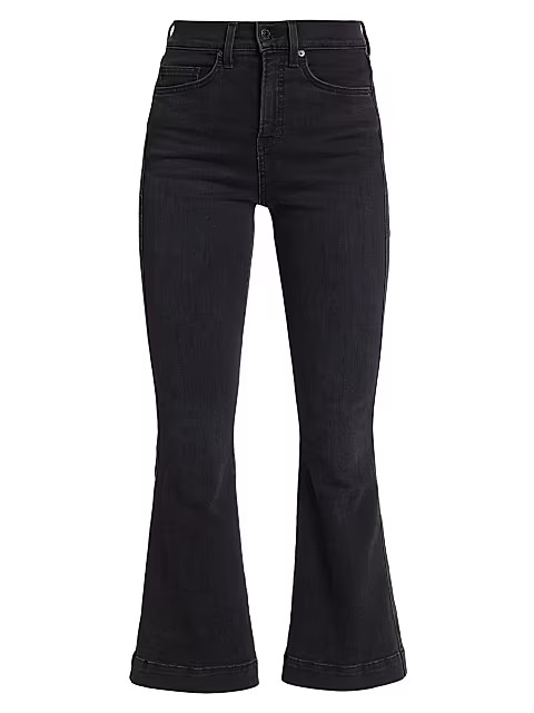 Veronica Beard Carson High-Rise Stretch Flared Ankle Jeans | Saks Fifth Avenue