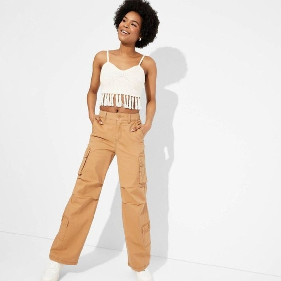 Women's High-Rise Cargo Utility Pants - Wild Fable Light Brown M | Poshmark