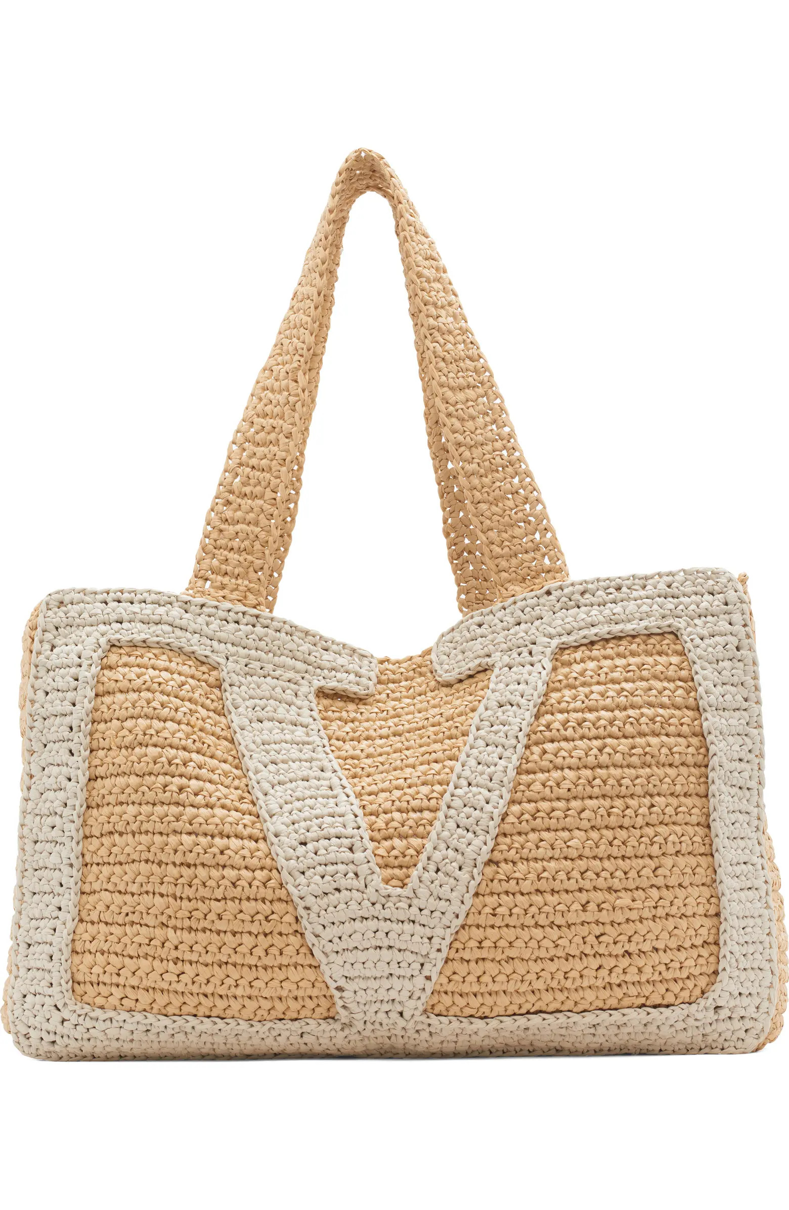 Large Viva Superstar Raffia Tote | Nordstrom