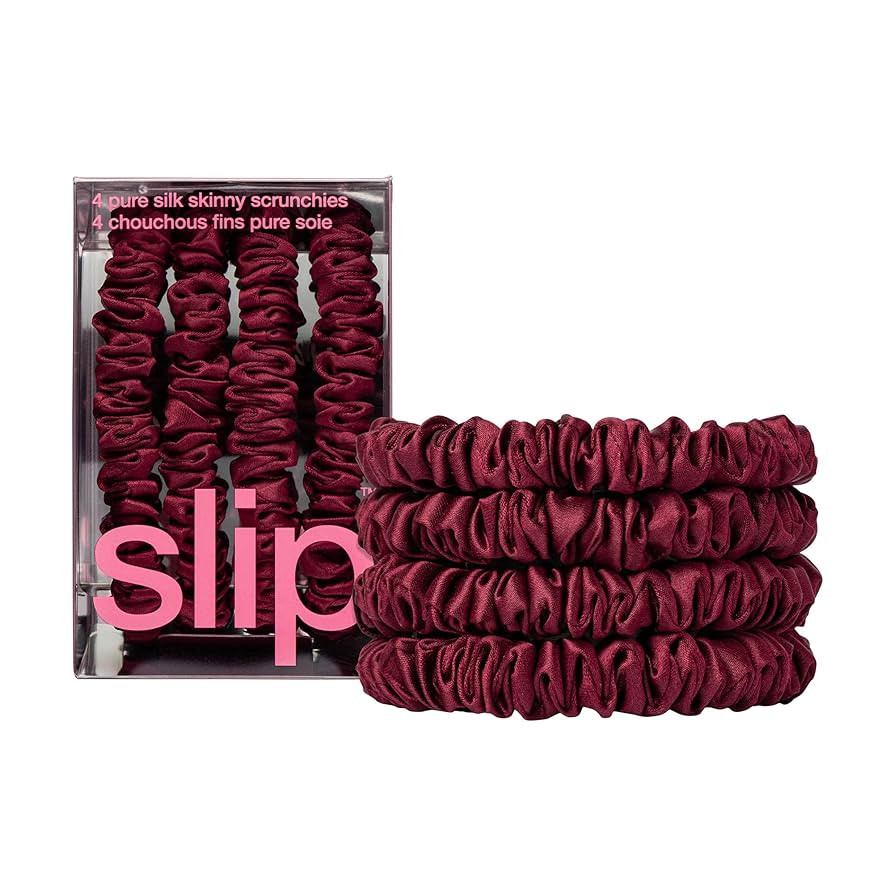 slip Skinny Scrunchies: Anti-Crease, Anti-Breakage Slipsilk™ Design Protects Delicate Hair | In... | Amazon (US)