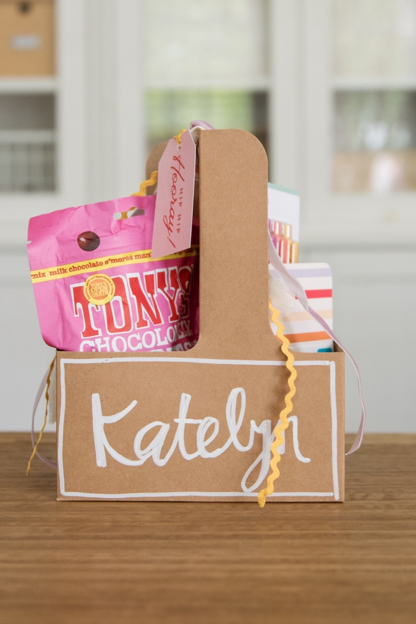 Kraft drink carriers make the cutest little gift holders! I made 5 of these for high school graduates and filled with a favorite treat + mini notebooks + cute pens

#LTKSeasonal #LTKHome #LTKKids