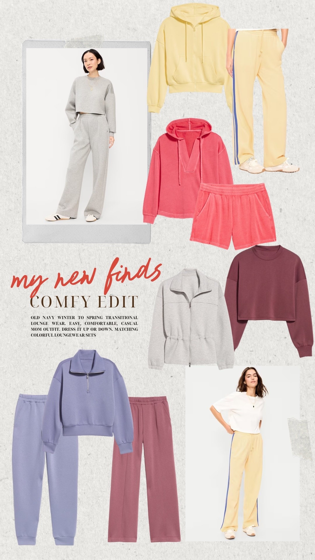 @oldnvyfaves old navy sale
Comfy winter to spring loungewear
Casual midsize mom style

#LTKSaleAlert #LTKMidsize #LTKSeasonal