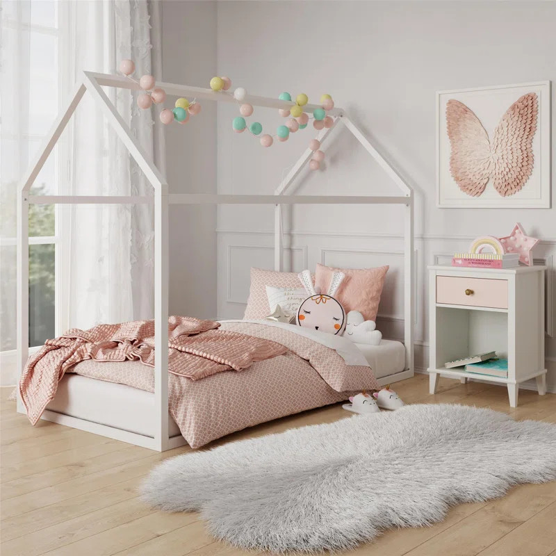 Skyler Metal Montessori House Bed | Wayfair North America