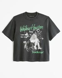 Women's Cropped Whitney Houston Graphic Tee | Women's New Arrivals | Abercrombie.com | Abercrombie & Fitch (US)
