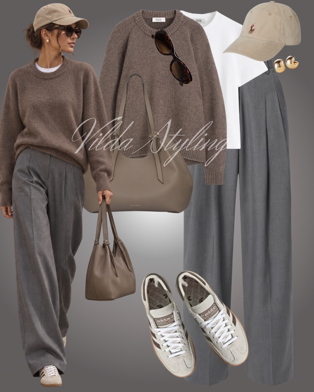 Chocolate brown meets soft grey 🤎 A cosy knit paired with wide-leg tailored trousers, neutral sneakers and a taupe bag—the perfect blend of comfort and polished everyday style ✨#AutumnStyle #CasualChic #NeutralOutfit #WideLegTrousers #CosyKnit #SneakerStyle #EverydayLook

#LTKstyletip #LTKeurope #LTKautumn #LTKeurope #LTKstyletip