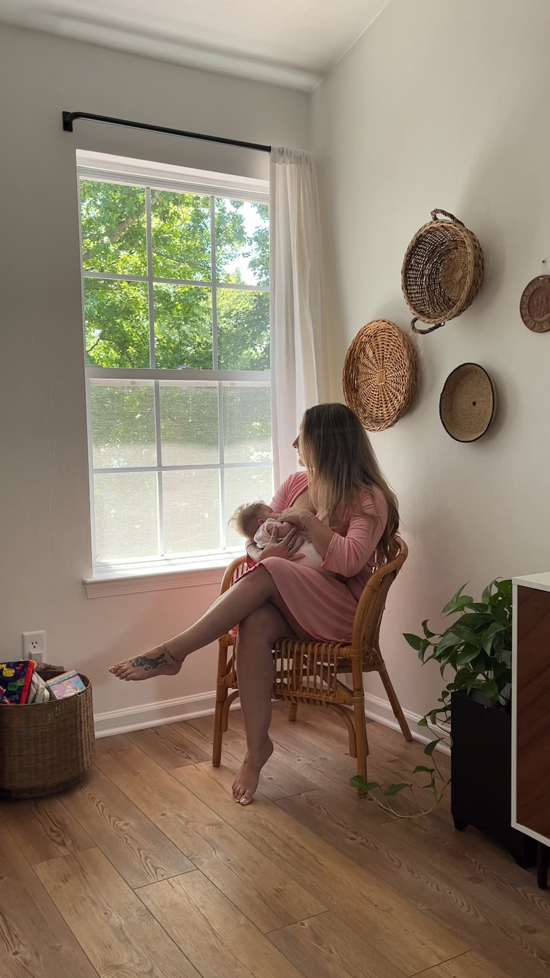 This Anthropologie rattan chair is on sale with an exclusive promo code! I even used it as my desk chair for a while.

boho home decor, boho bedroom, earth tones, rattan furniture, bohemian interiors, maternity fashion, mom to be fashion, robe, breastfeeding

#LTKfamily #LTKSpringSale #LTKhome