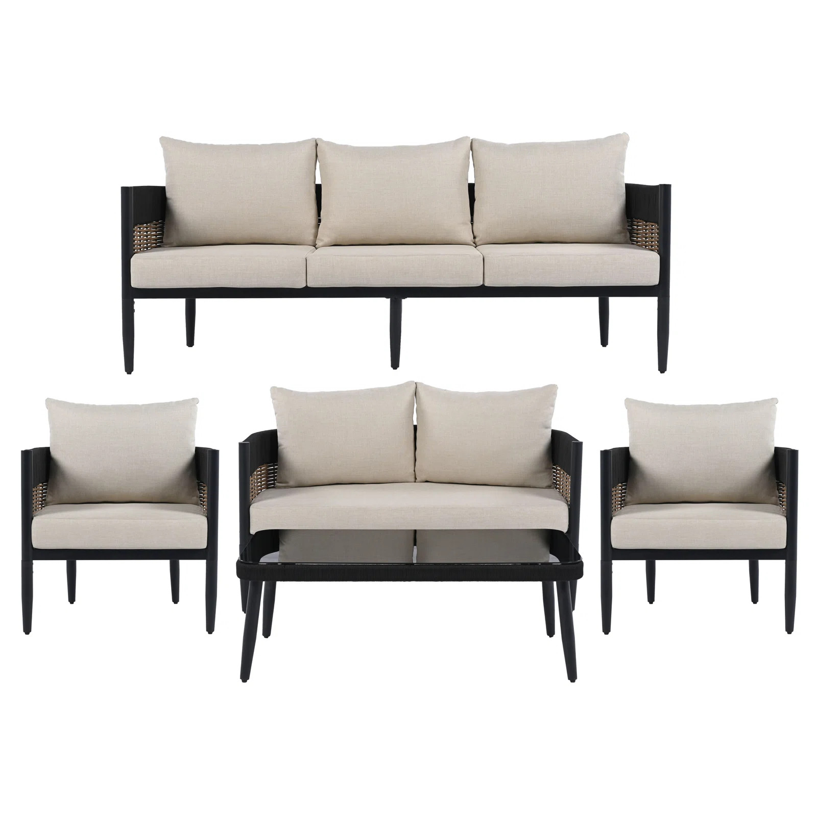 Corrente 5 Piece Outdoor Conversation Set | Birch Lane