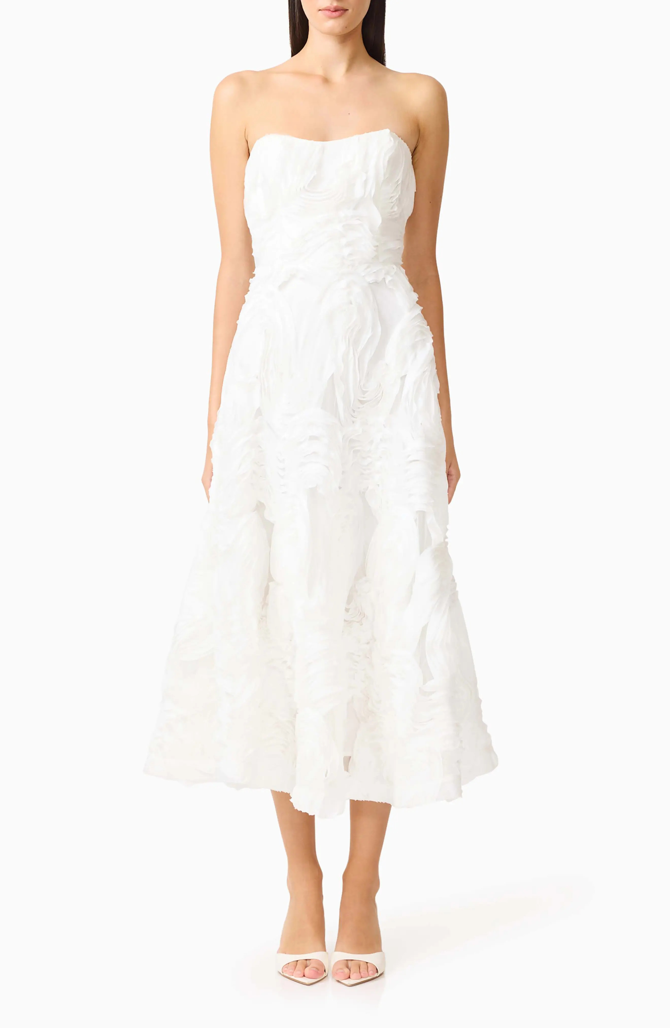 Asha 3-D Lace Strapless Cocktail Dress (Women) | Nordstrom | Nordstrom