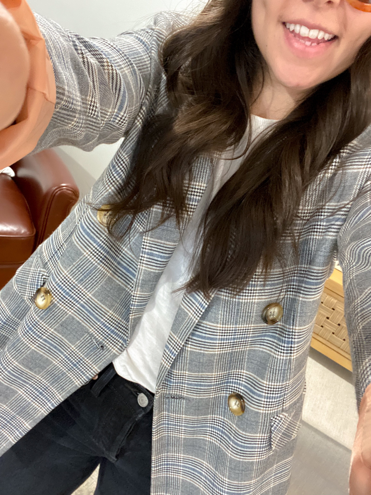 An easy ootd. When you don’t feeling like getting “ready” but you have a blazer you’re fooling everyone. It instantly makes anything look more pulled together. Basics are elevated in seconds. 

#LTKunder100 #LTKsalealert #LTKstyletip