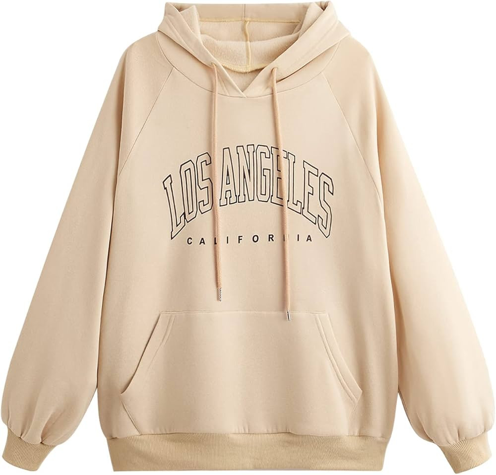 SOLY HUX Women's Graphic Oversized Crewneck Sweatshirts Fashion Cute Los Angeles California Teen ... | Amazon (US)