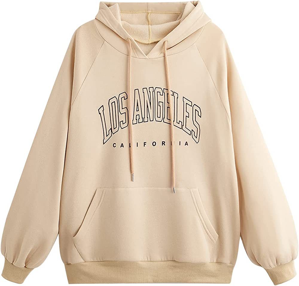 SOLY HUX Women's Graphic Oversized Crewneck Sweatshirts Fashion Cute Los Angeles California Teen ... | Amazon (US)