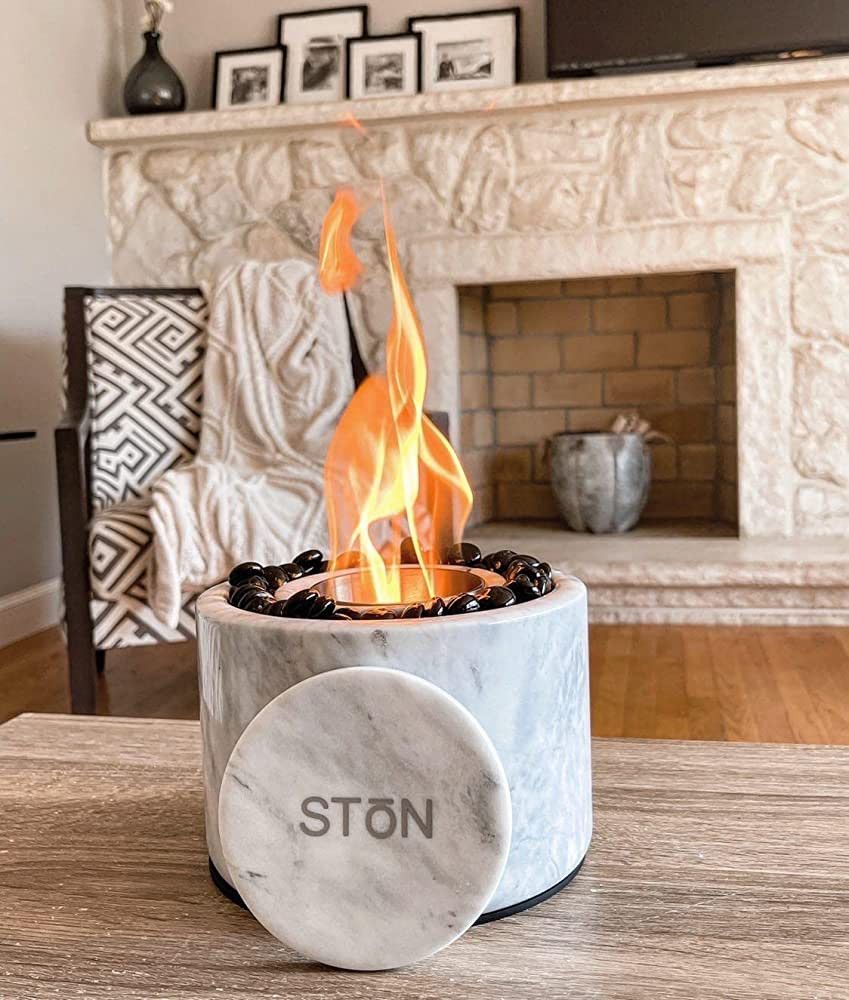 Stonhome Tabletop Fire Pit Bowl - The Original Marble Portable Fireplace, Indoor Outdoor, Mini F... | Amazon (US)