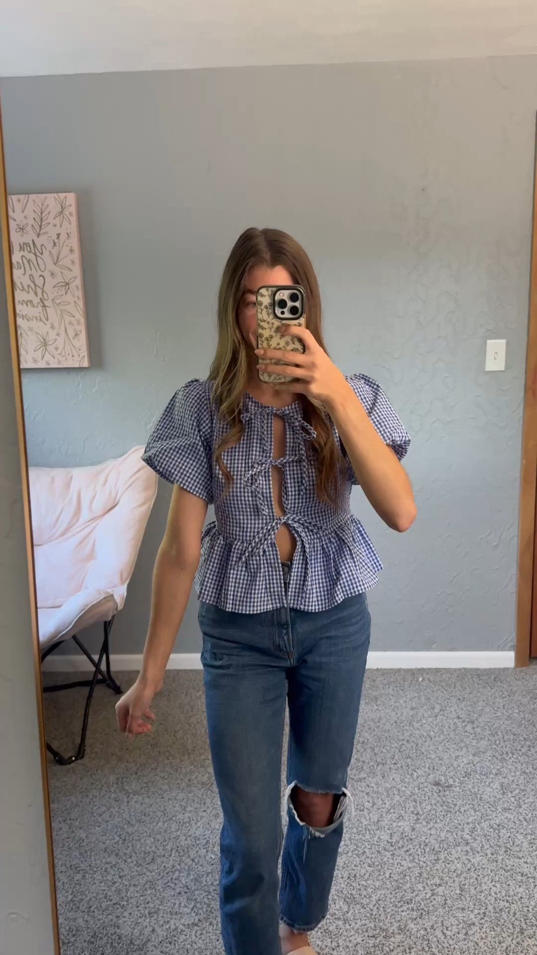 fall transition outfit • petite style • capsule wardrobe essentials • gingham top outfit • casual fall outfit • jeans outfit ideas • petite fashion finds • everyday style inspiration • neutral wardrobe staples • fall capsule wardrobe 2025 • petite fall outfit ideas • affordable fall fashion • Abercrombie jeans petite • Pink Lily top outfit • true to size fit • petite girl style • 5ft petite outfit inspo • extra small outfit details • casual chic fall look 

#LTKPetite #LTKSaleAlert #LTKFindsUnder50