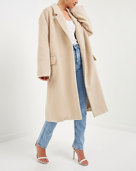 Endless Rose Single Button Oversize Coat | Express