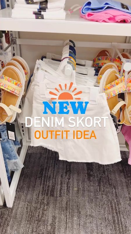 Kids Summer Denim Skort with rib knit tank and raffia sandals #summer #kidsoutfits #artclass #targetgirls #targetfashion

#LTKFamily #LTKFindsUnder50 #LTKKids