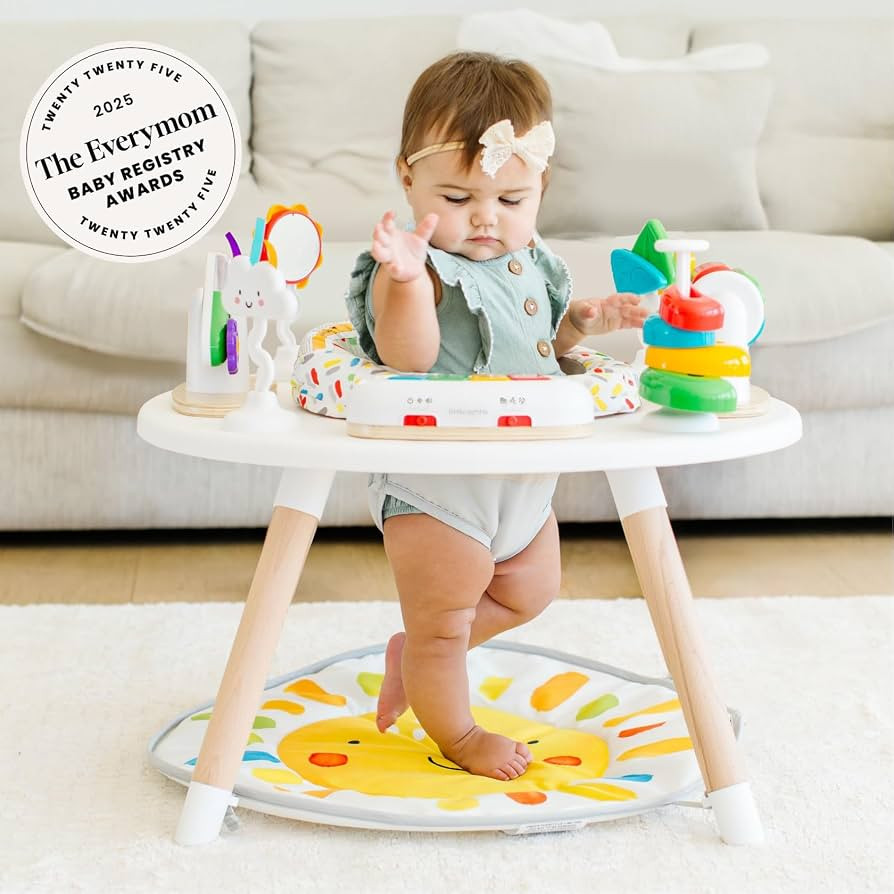 Little Acorn, 4-in-1 Baby Activity Center | Montessori-Inspired Design | 8 Interactive Toys | Tum... | Amazon (US)