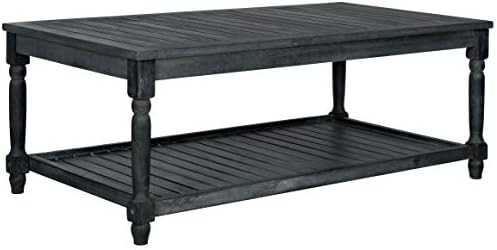 Safavieh PAT6726K Outdoor Collection Oakley Grey Coffee Table, Dark Slate Gray | Amazon (US)