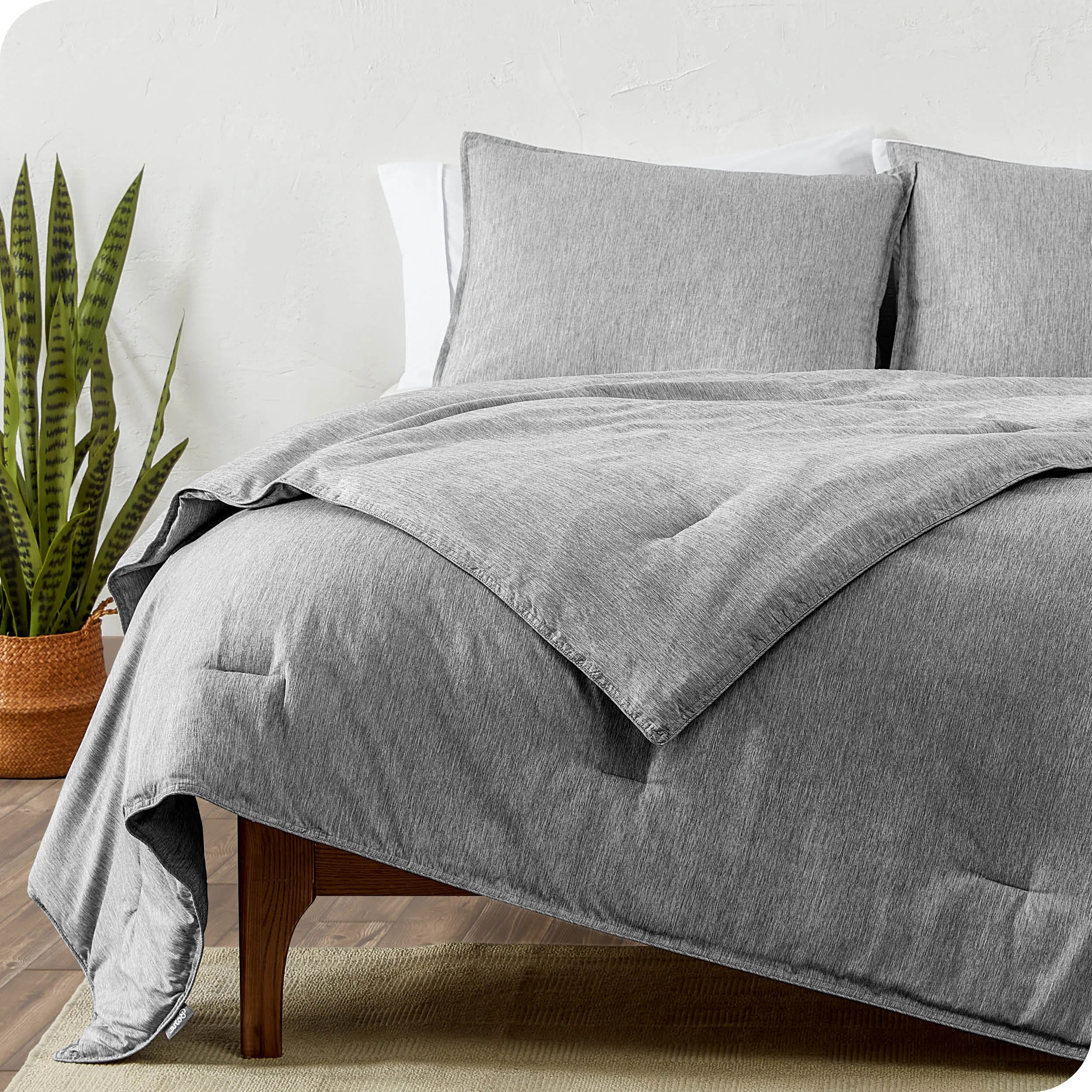Bare Home Heathered Comforter Set - Ultra-Soft - Goose Down Alternative - All Season Warmth | Wayfair North America