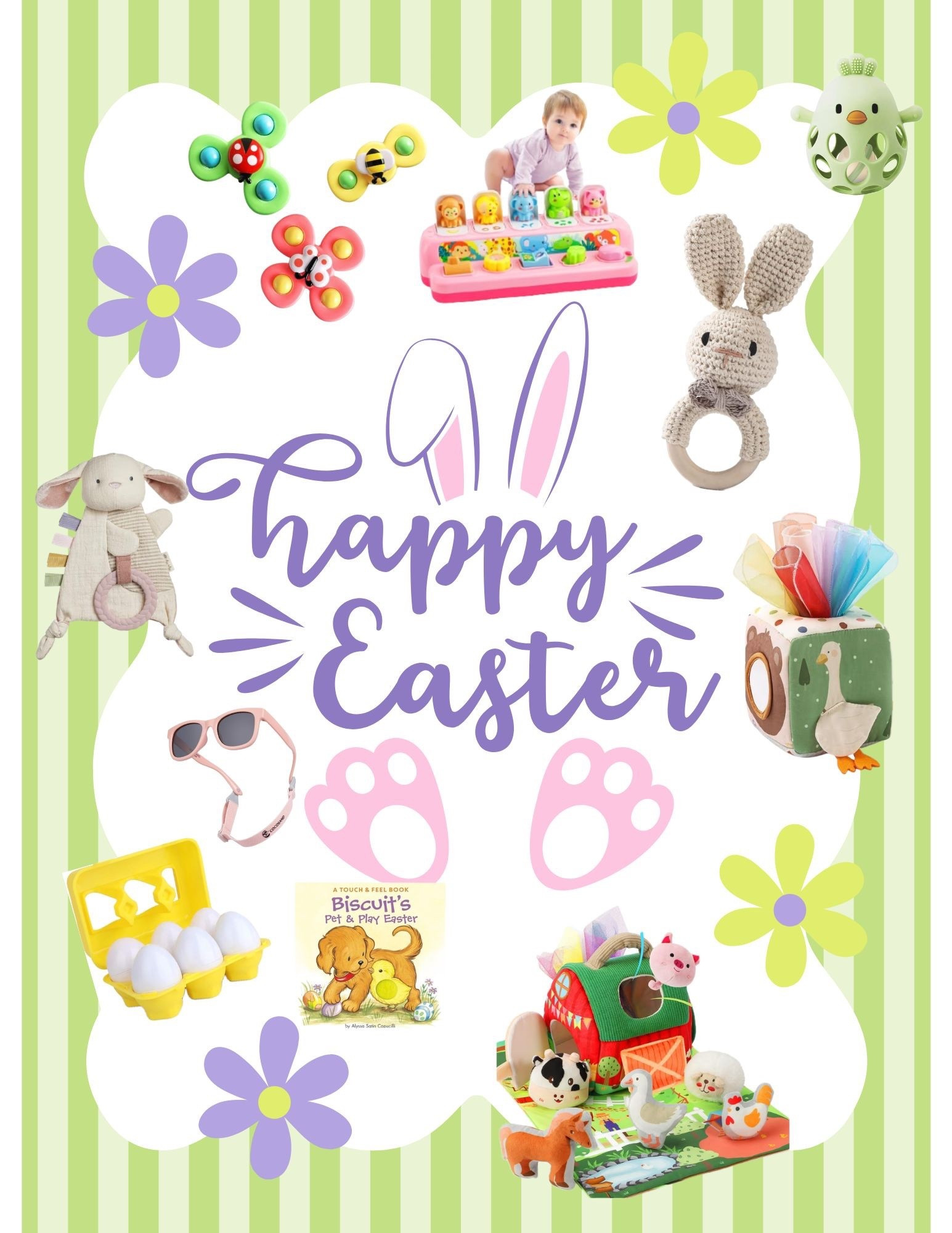 Baby Easter Basket Stuffers - gift guide for 1 and younger 

#LTKspring #LTKBaby #LTKmomlife