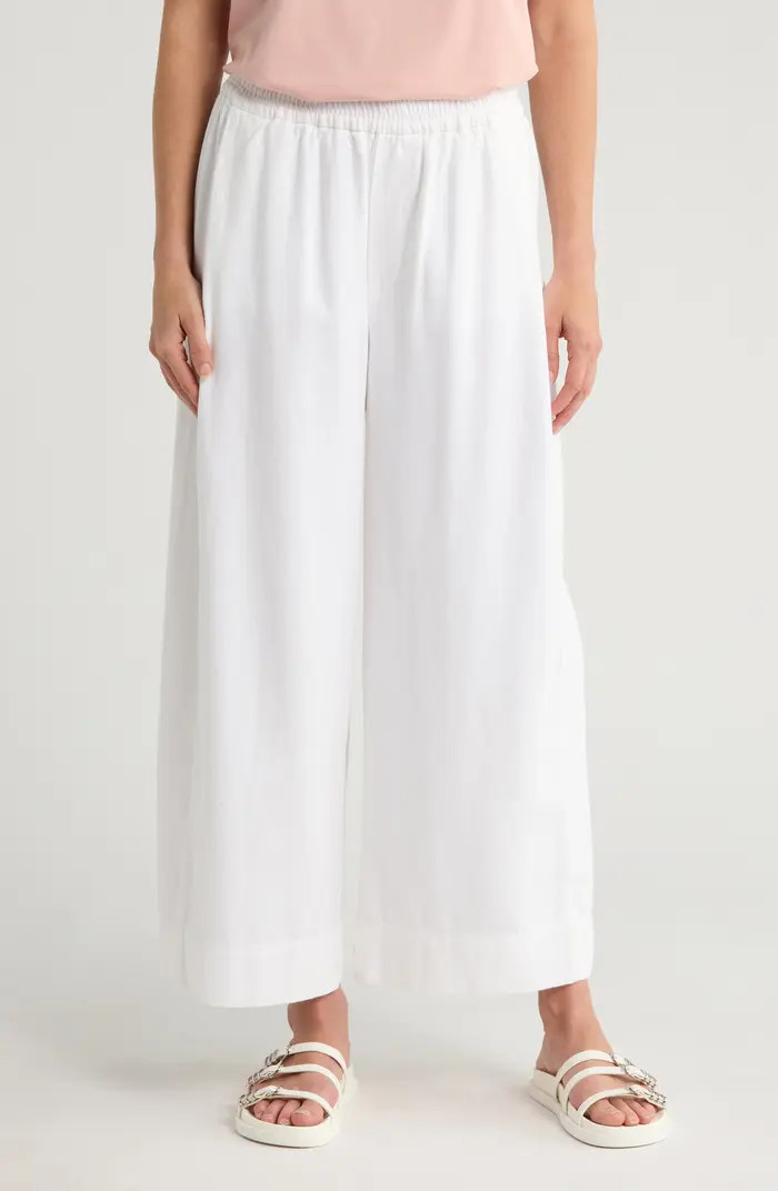 Democracy Pleated Crop Wide Leg Pull-On Pants | Nordstromrack | Nordstrom Rack
