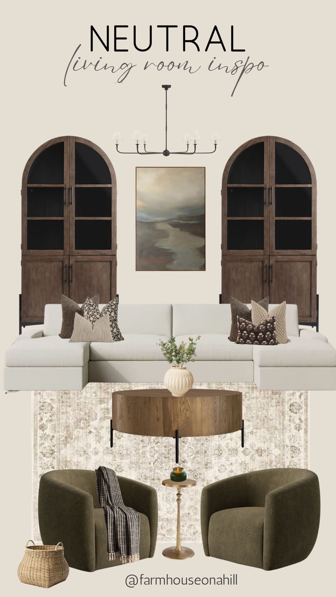 Neutral cozy comfy living room inspo 

#LTKSeasonal #LTKHome #LTKFindsUnder100